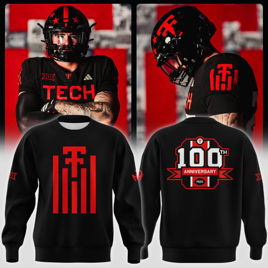 Black Texas Tech Red Raiders 100th Anniversary Sweat