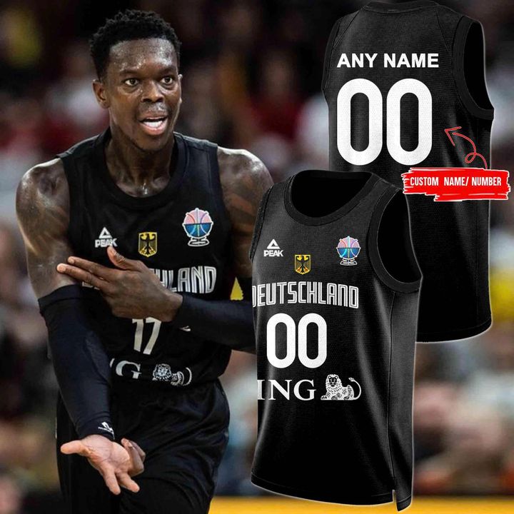 Black Germany Basketball Jersey