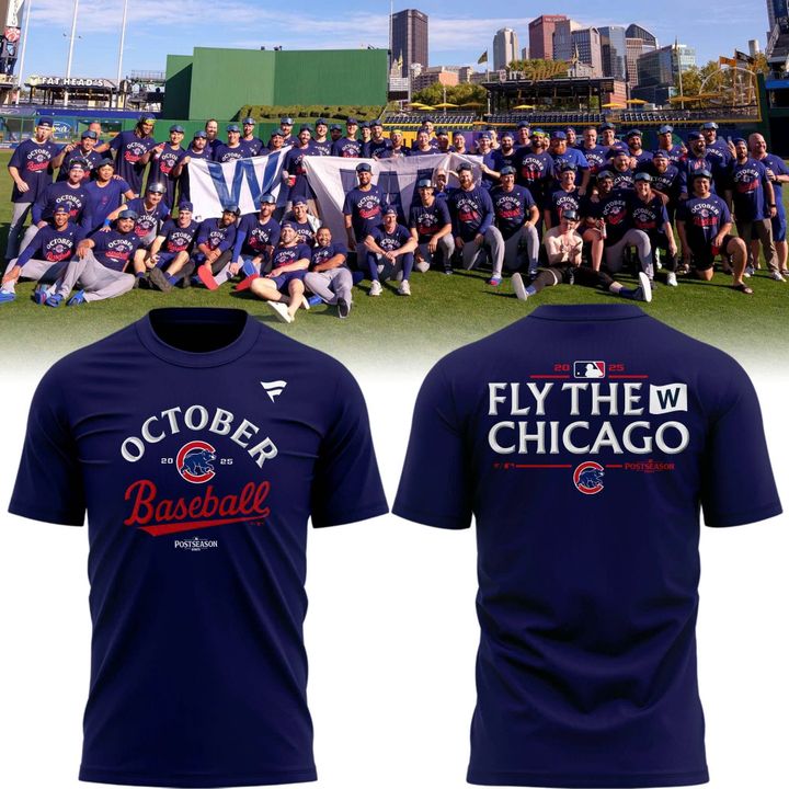Special Edition October Baseball Post Season 2025 Chicago Cubs Tshirt