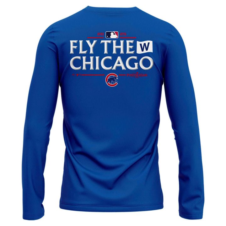 Special October Baseball Post Season 2025 Chicago Cubs Long Sleeve Shirt