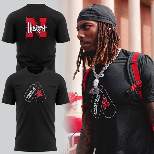 Special Nebraska Cornhuskers"OPERATION NAMELESS WARRIOR" T-Shirt