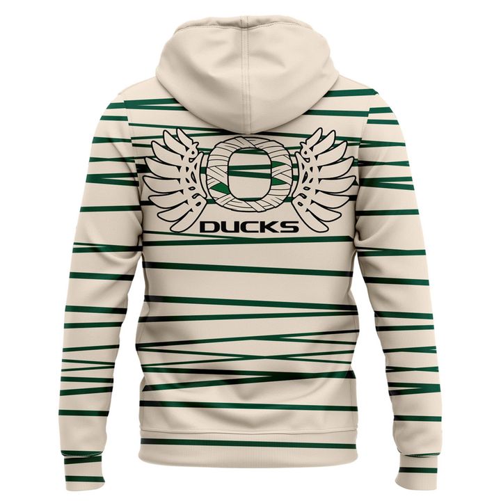 Limited Edition Oregon Football Cream '' Mummy Duck'' Hoodie 2025