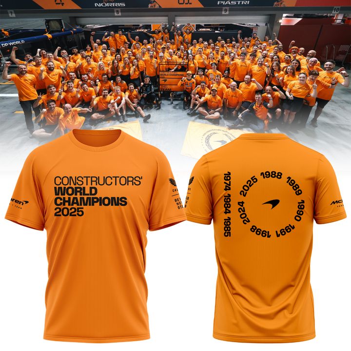 McLaren Formula 1 Team 2025 Constructors' Champions T-Shirt
