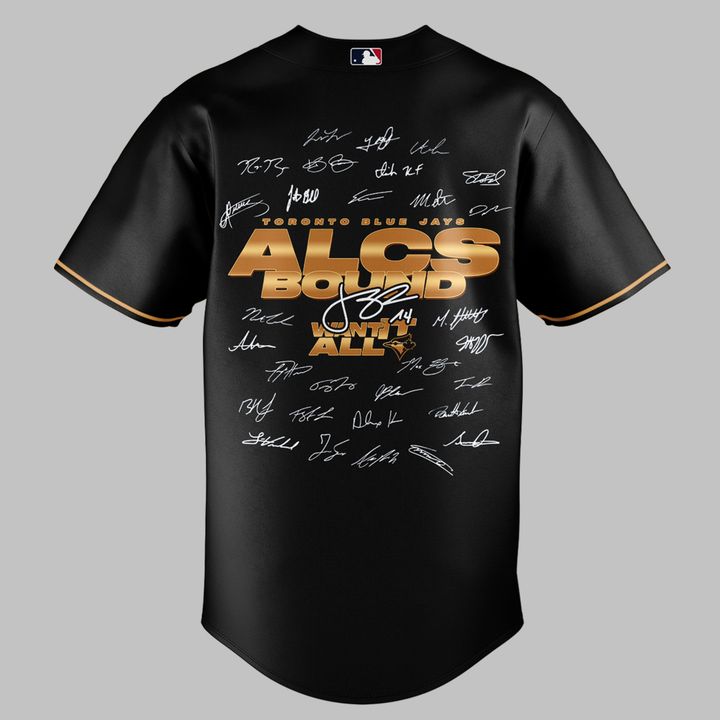 Limited Edition Youth Toronto Blue Jays  Black 2025 American League Division Series Champions Locker Room Jersey