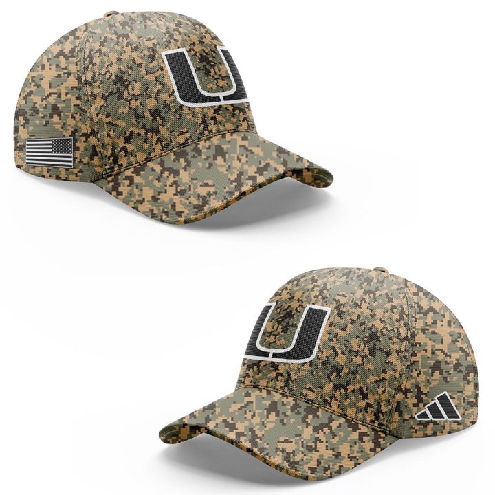 Miami Hurricanes Football Military Camo Mode Jersey 2025
