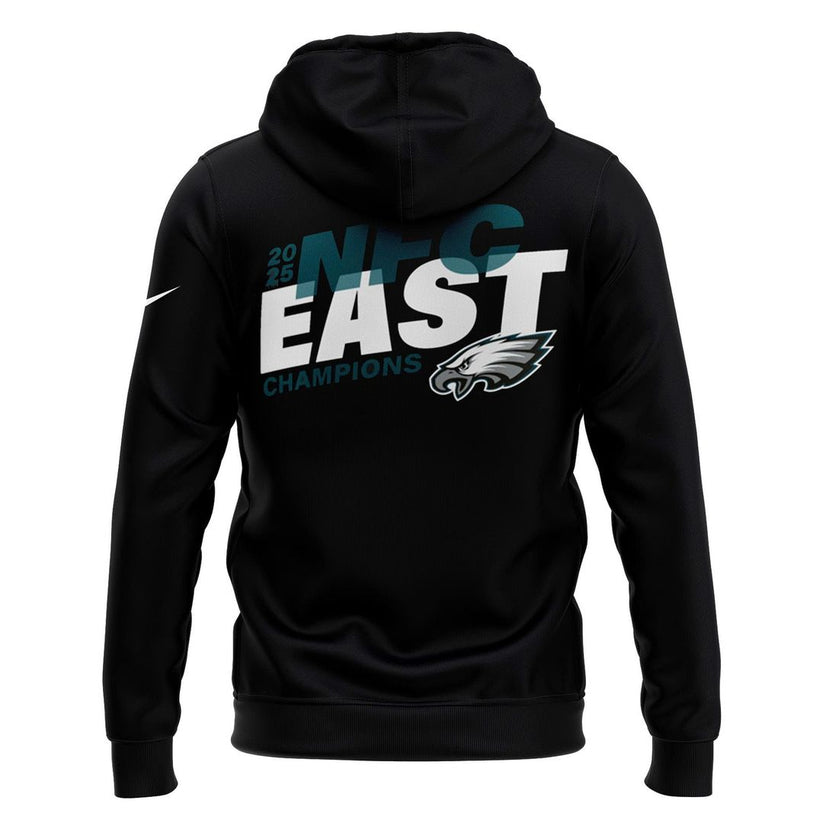 Philadelphia Eagles 2025 NFC East Division Champions Hoodie