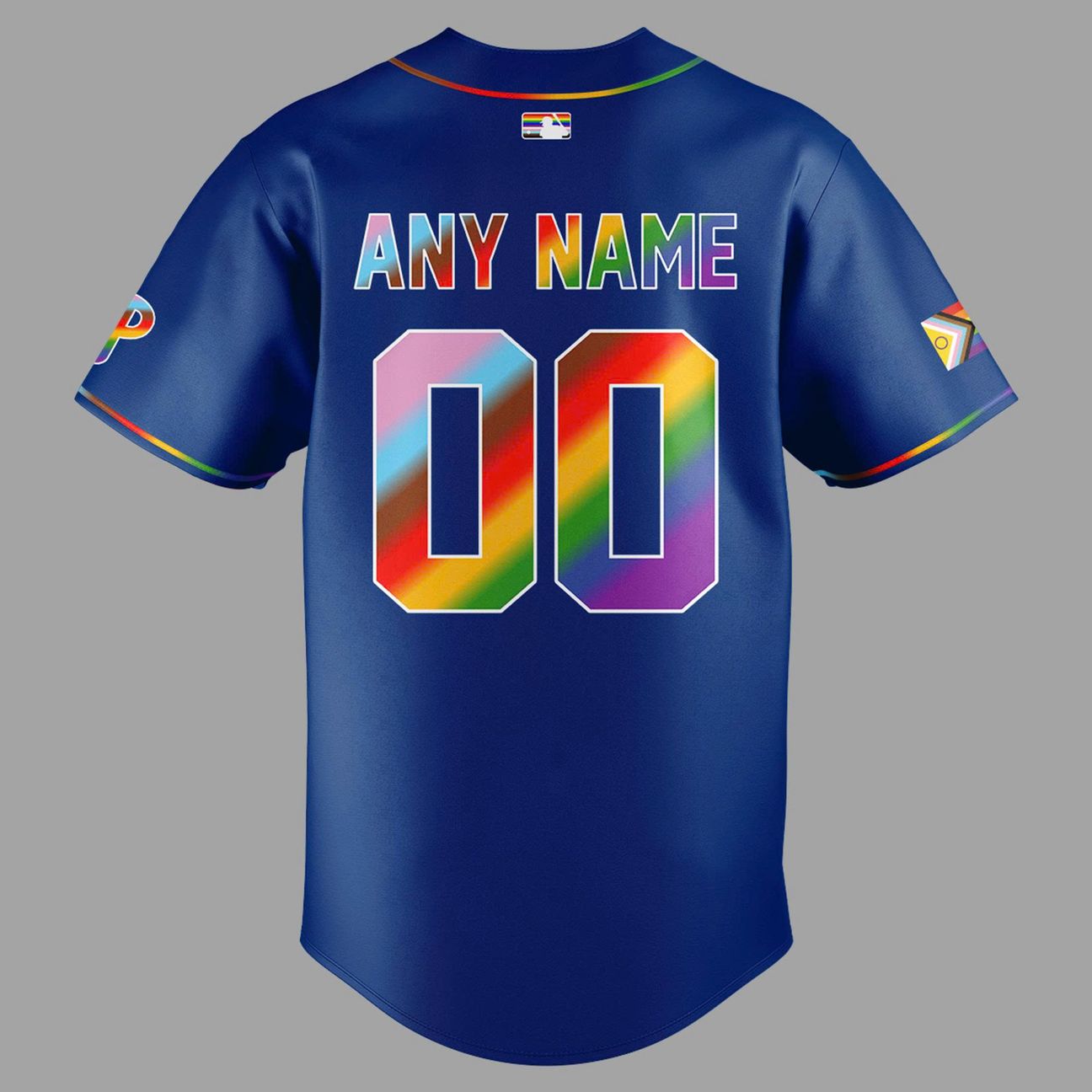 2026 Philadelphia Phillies Pride Night Blue Jersey Custom Name And Number