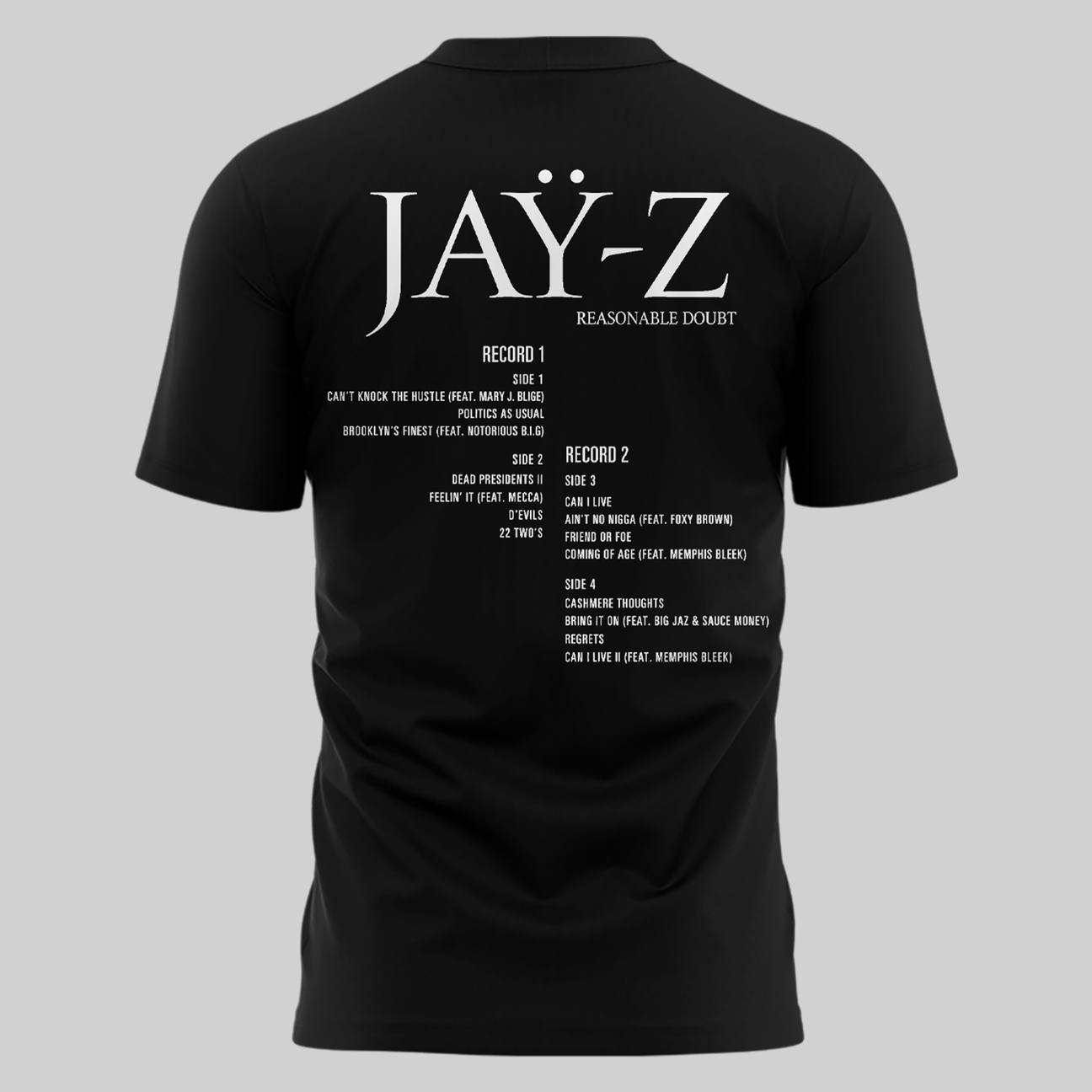JAY-Z 30 Reasonable Doubt Yankees Tshirt