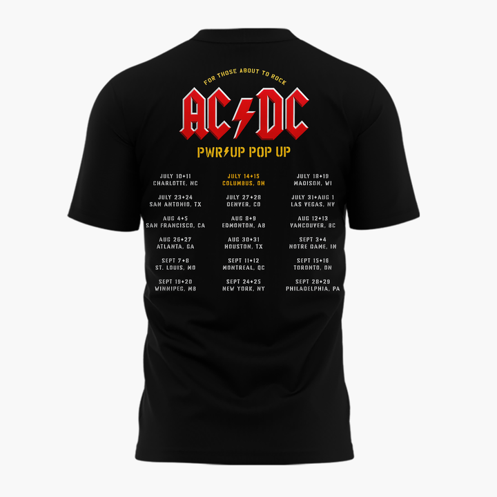 Limited Edition POWER UP Tour 2026 At Ohio Stadium TShirt