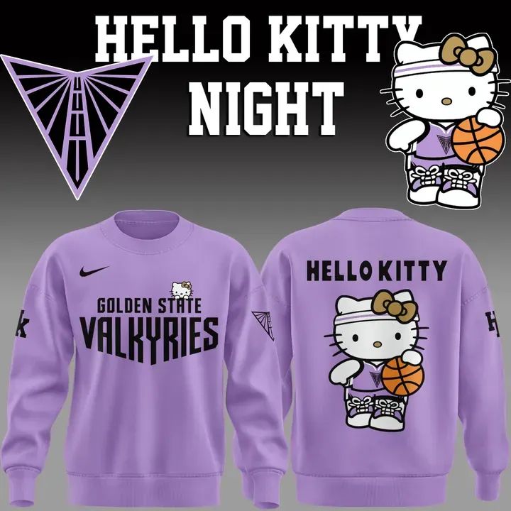 Special edition Golden State Valkyries x Hello Kitty Sweatshirt for fans