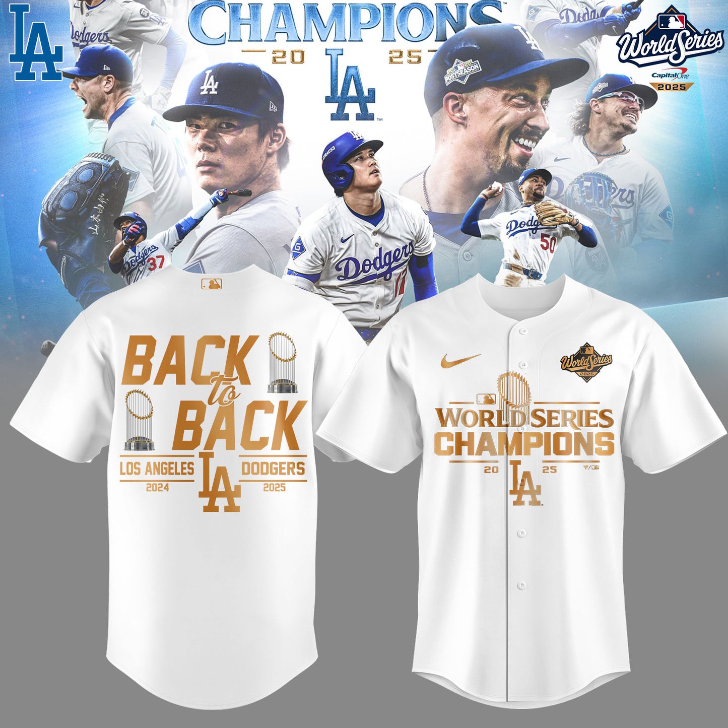 Los Angeles Dodgers 2025 World Series Jersey