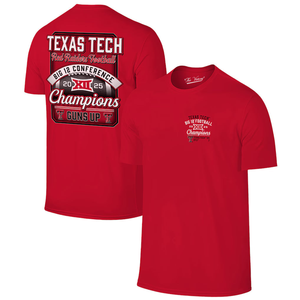 Texas Tech Red Raiders 2025 CHAMPIONS Big12 Football Combo T-shirt