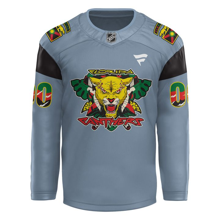 Florida Panthers 2025 Black History Night Jerseys Custom Name Numbers