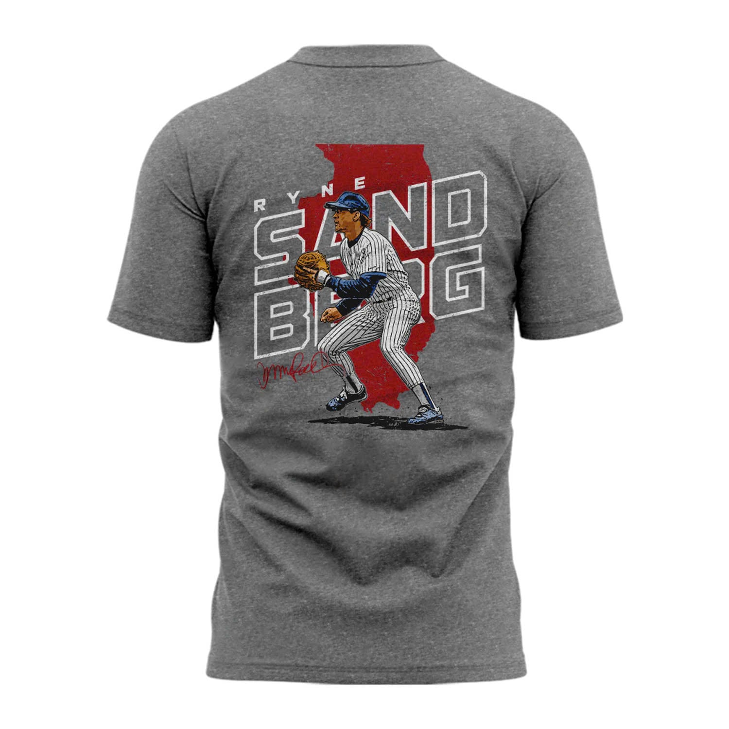 Special New Ryne Sandberg Forever Tshirt Grey