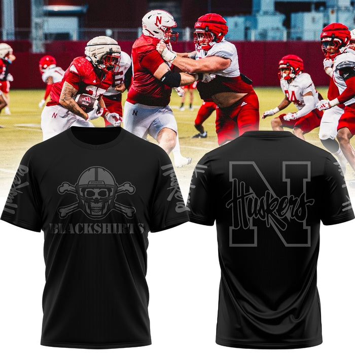 Alternate Dark Mode Nebraska Cornhuskers T-Shirt