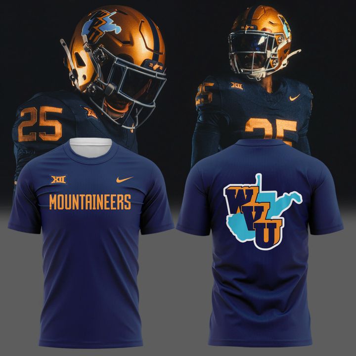 Special New Throwbacks 1965 Moutaineers Wordmark Tshirt
