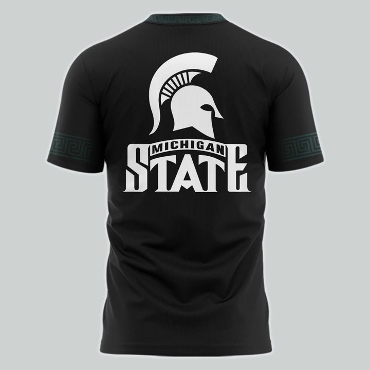 Special New Black Michigan State Spartans Alternate Uniform Tshirt