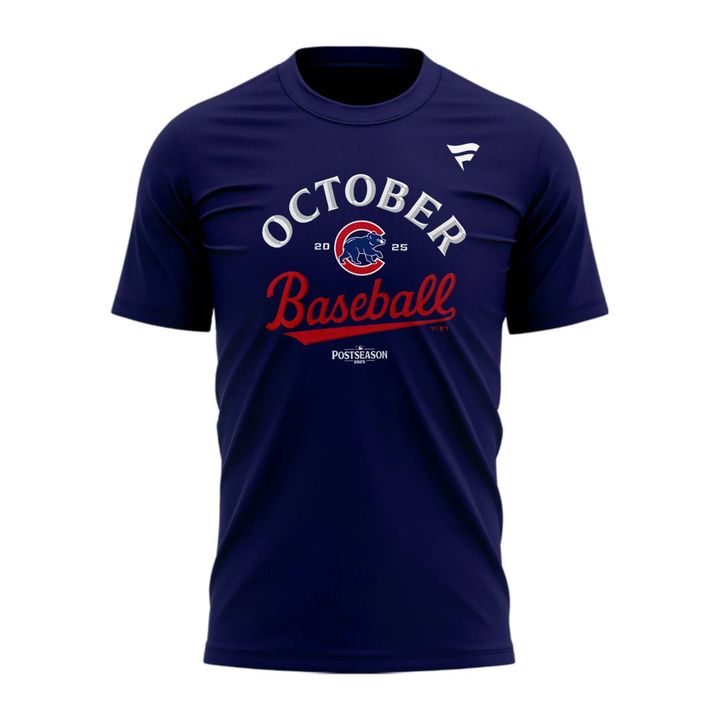 Speical Edition Chicago Cubs 2025 MLB Postseason Locker Room T-Shirt
