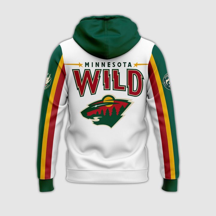 Men's Minnesota Wild White 25th Anniversary Premium Hoodie