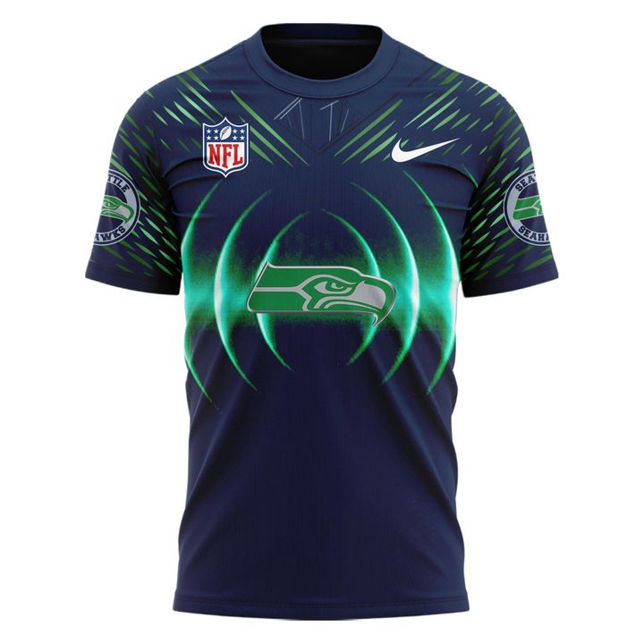 Seattle Seahawks 2025 NFL Rivalries High-Decibel Zone T-shirt