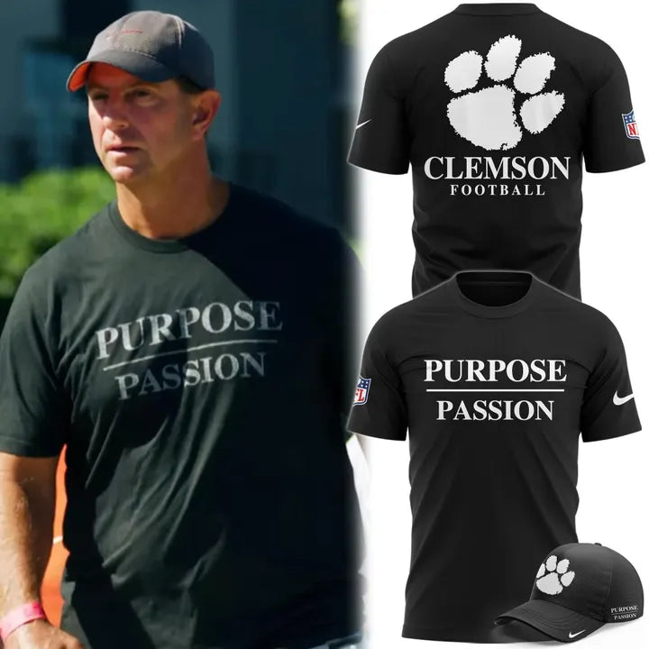 Dabo Swinney Clemson Tigers Football Purpose/Passion T-shirt