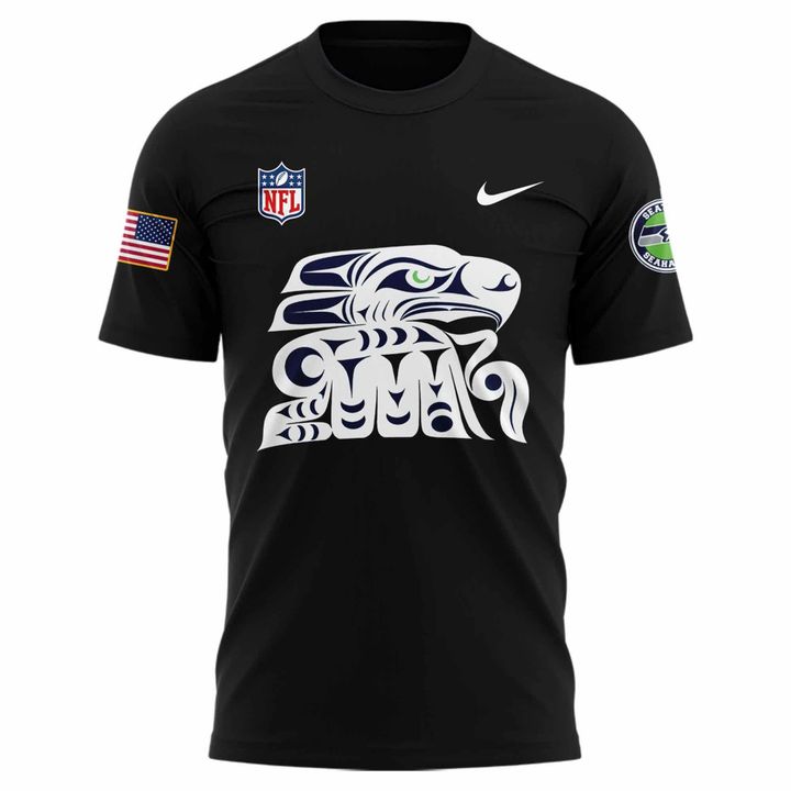 Seattle Seahawks Indigenous Peoples’ Day T-Shirt 2025 Black