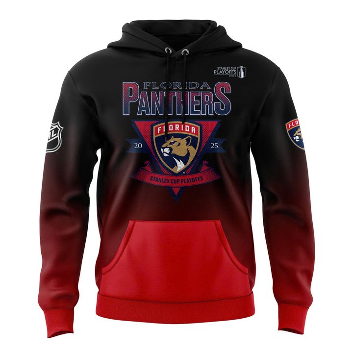Florida Panthers 2025 Stanley Cup Playoff Participant Crease Hoodie
