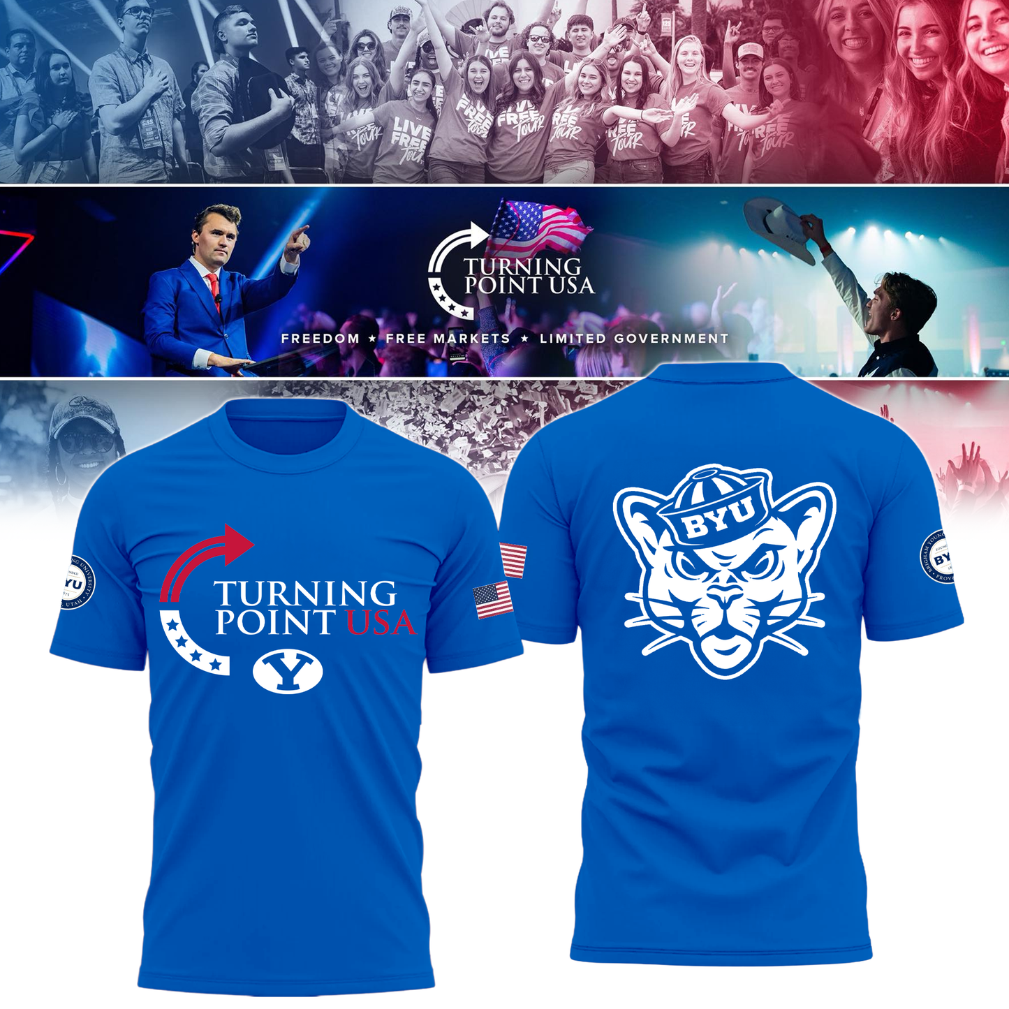 Limited Edition BYU Freedom T-Shirt