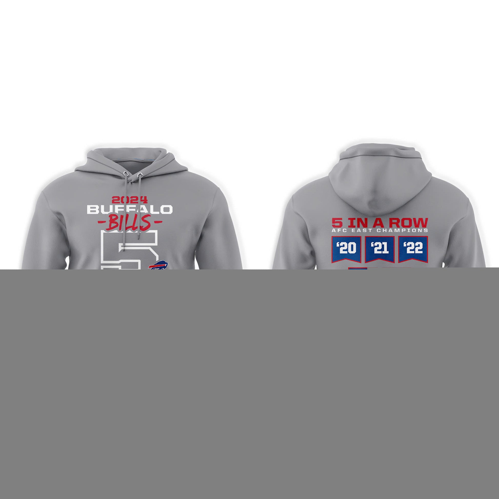 Buffalo Bills 5 Straight AFC East Division Champions Hoodie