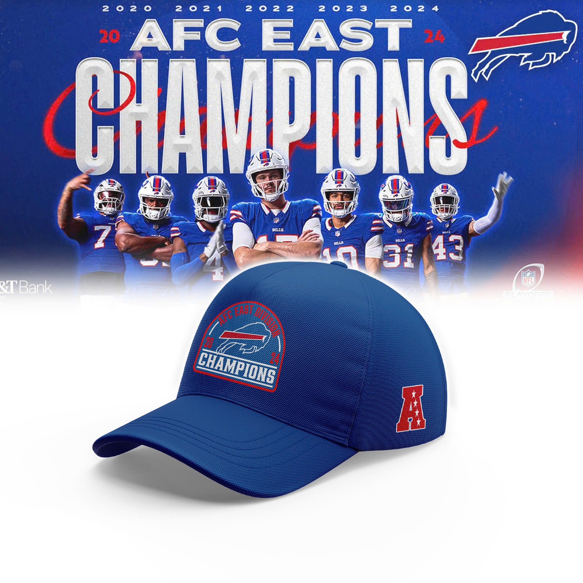 Buffalo Bills Royal Five Straight AFC East Division Champions Our Time Is Now TShirt V2
