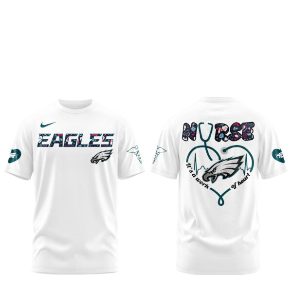 Philadelphia Eagles Nurses Appreciation Blue Tshirt