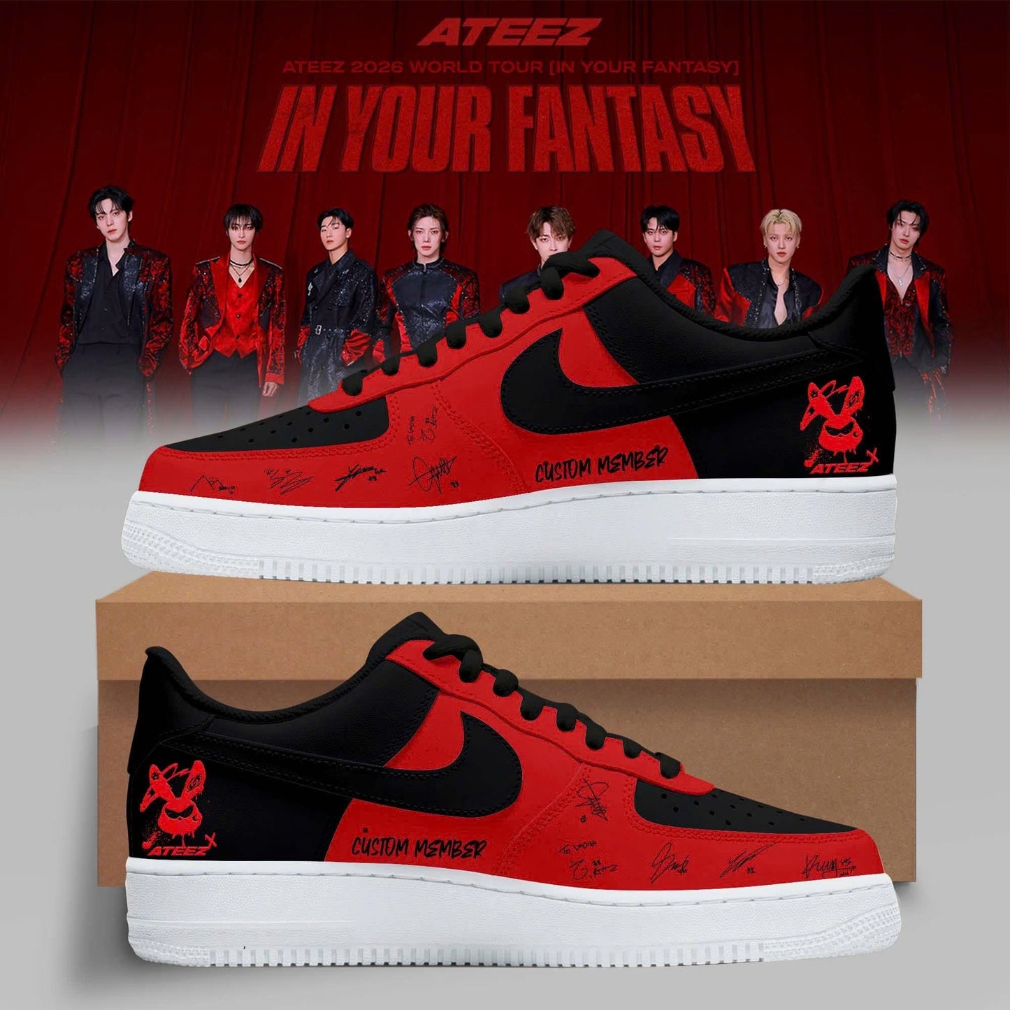 Ateez “ In Your Fantasy World Tour 2026 - Custom Name/Member