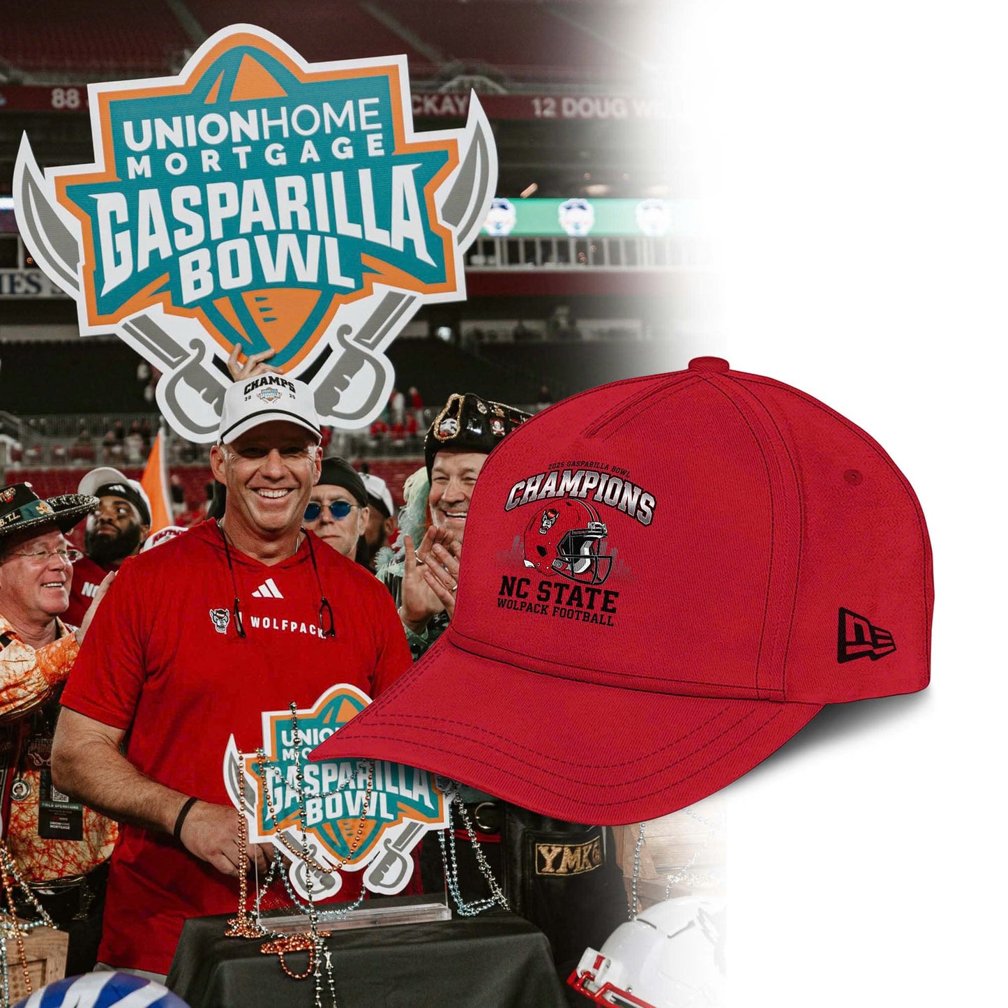 NC State Wolfpack - GASPARILLA BOWL Champion Hoodie