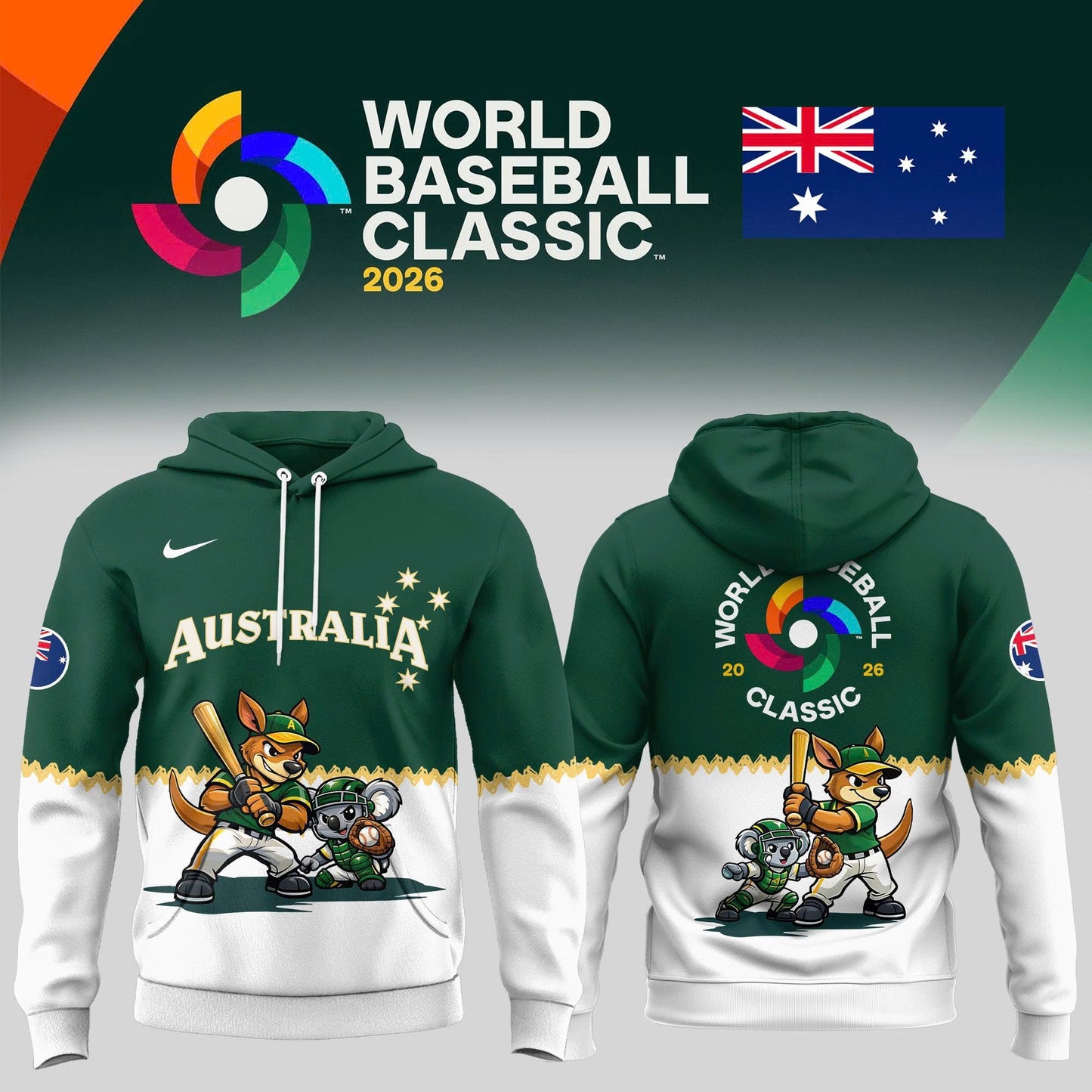 _ Australia Baseball – World Baseball Classic 2026 Edition Hoodie