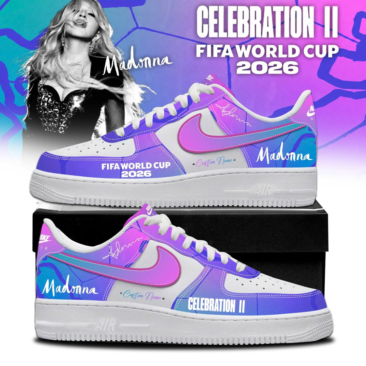 Madonna Confessions New Album Limited Edition AF1 Sneakers