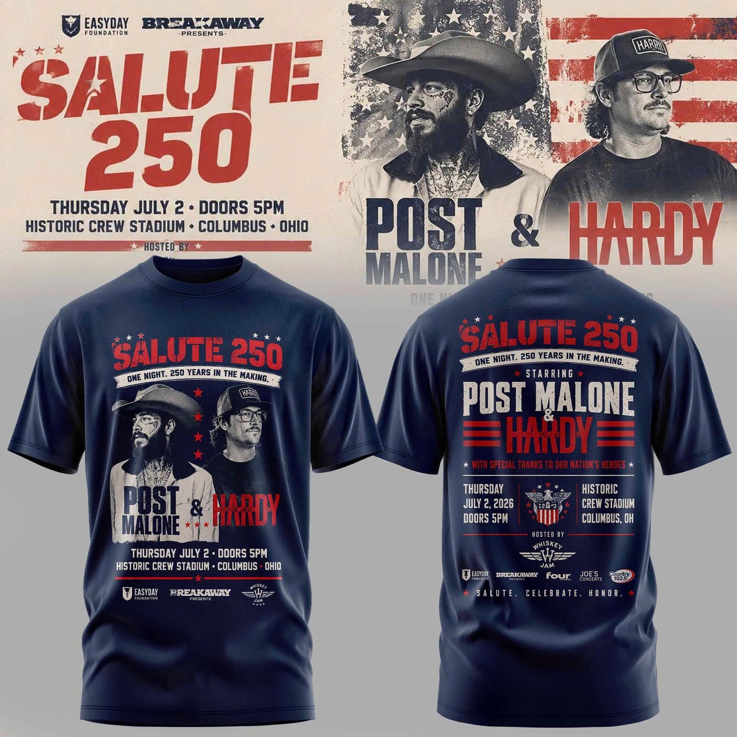 _ Limited Edition Salute 250 Columbus, OH T-Shirt