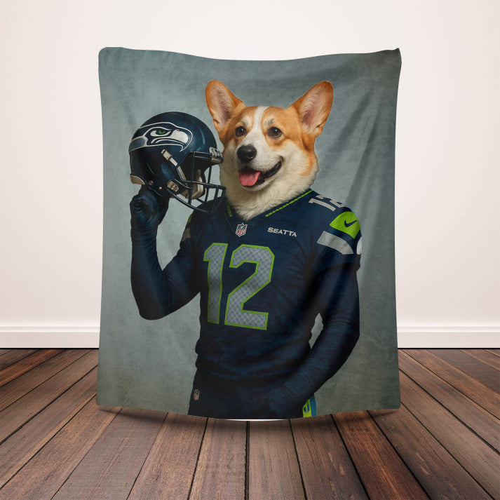 Custom American Football Pets Blanket 🏈