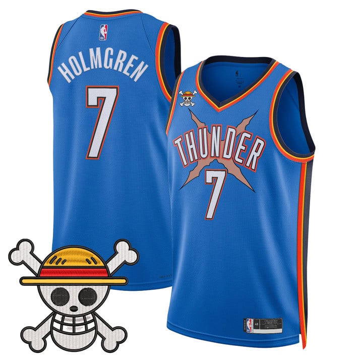 Men's Oklahoma City Thunder x One Piece Swingman Jersey - Stitched