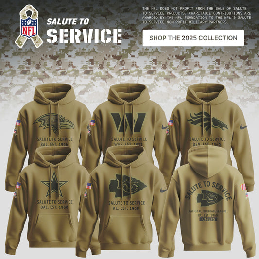 All Teams Salute to Service 2025 Special Editions Hoodie
