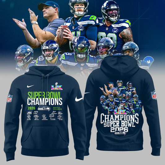 Seattle Seahawks Super Bowl LX Champions Limited Edition Hoodie