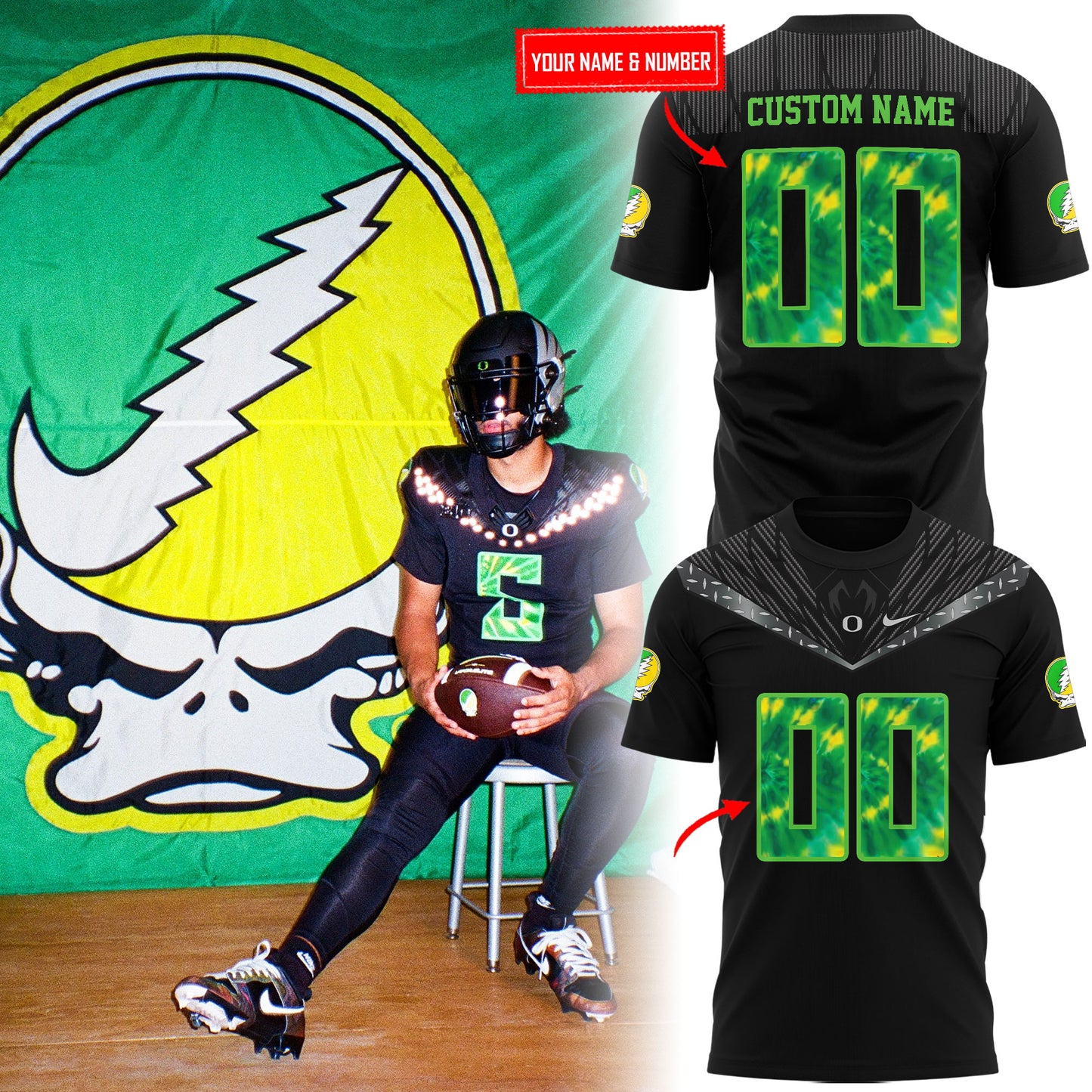 Special Edition Oregon Ducks X Grateful Dead Shirt