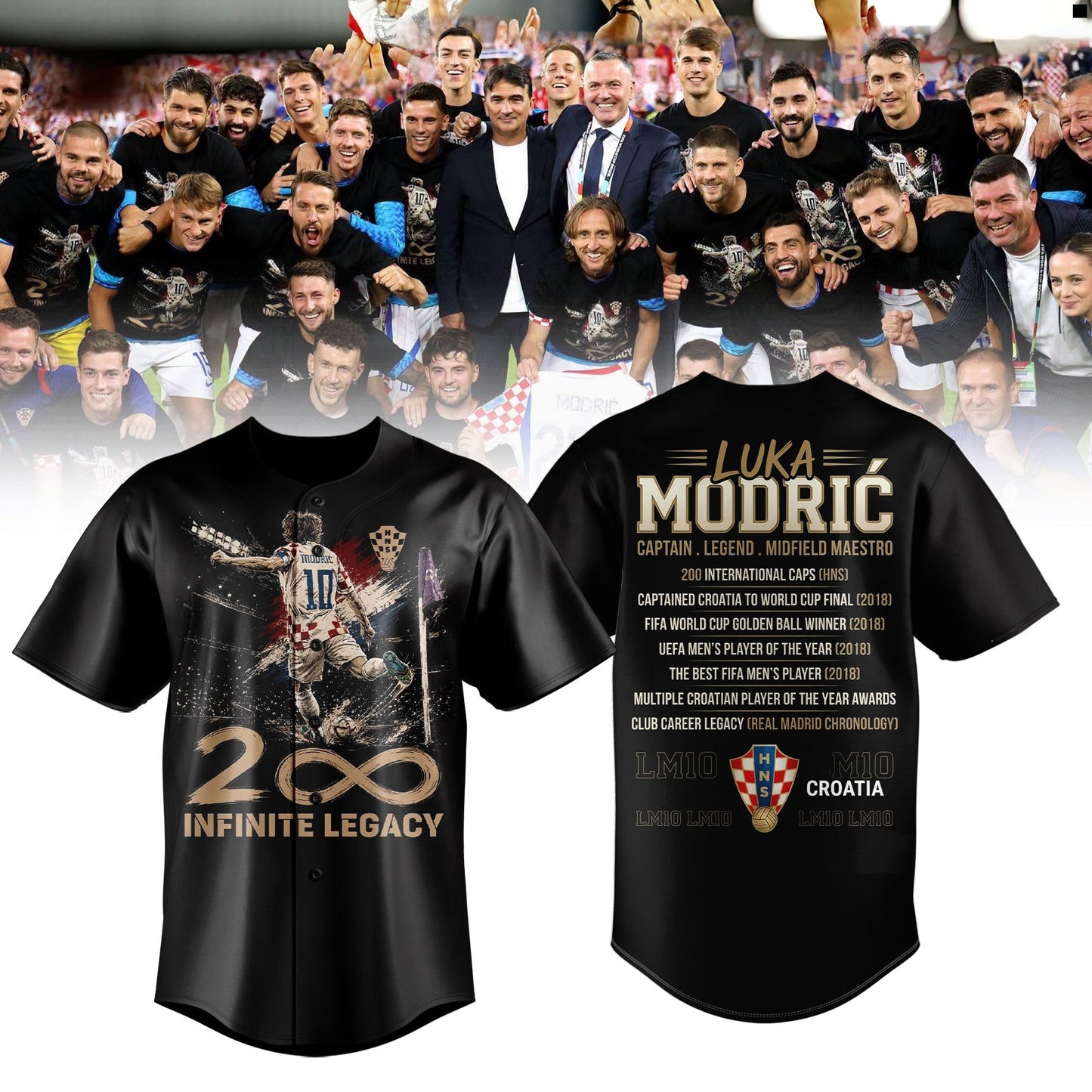 Limited Edition Luka Modrić – Captain. Legend. Midfield Maestro Shirt