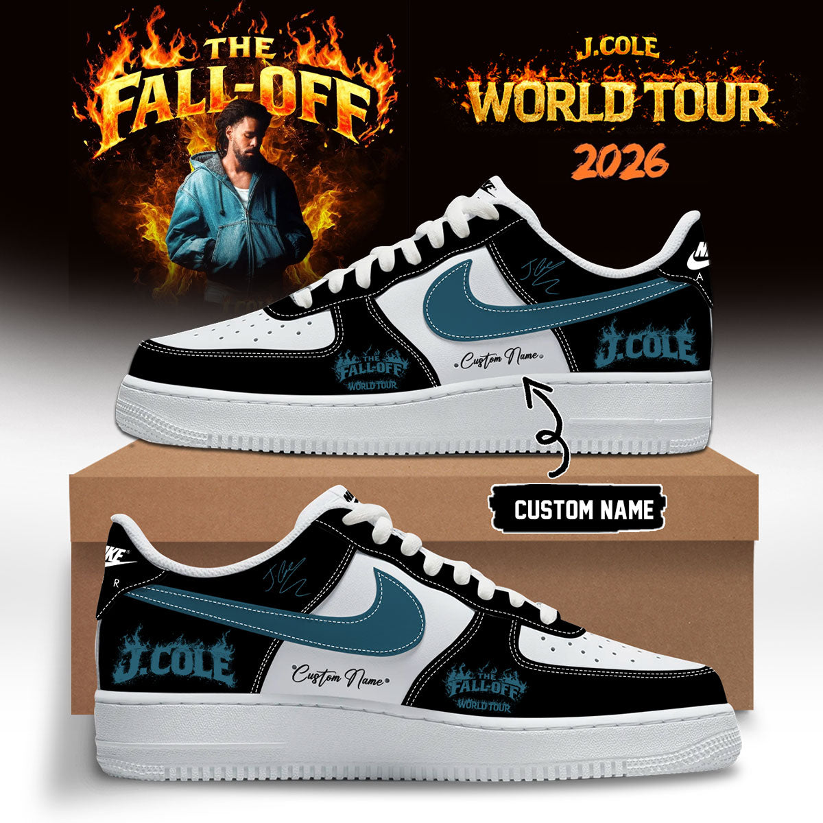 J. Cole – “The Fall-Off Tour” – Limited Edition Signature – Shoes
