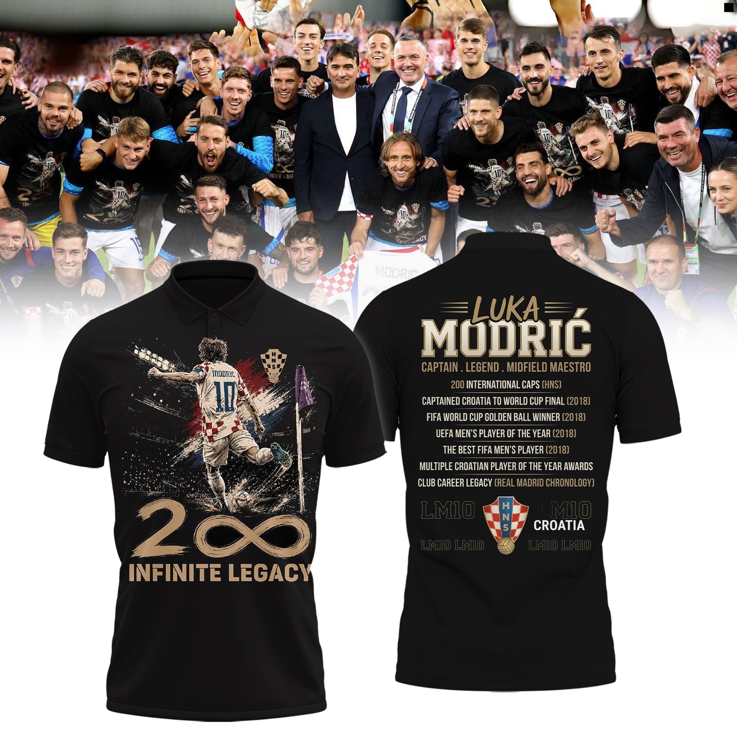 Limited Edition Luka Modrić – Captain. Legend. Midfield Maestro Shirt