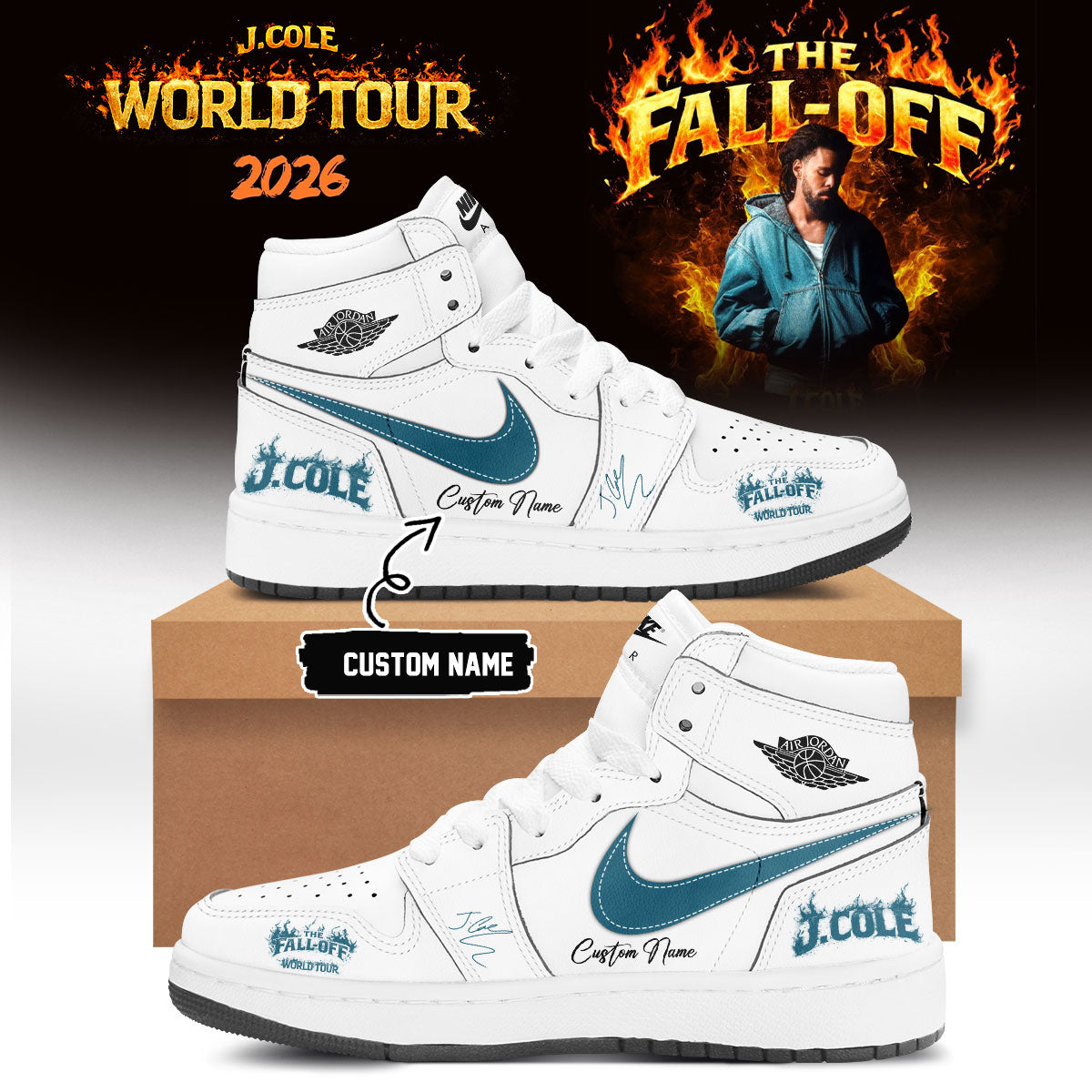 J. Cole – “The Fall-Off Tour” – Limited Edition Signature – Shoes