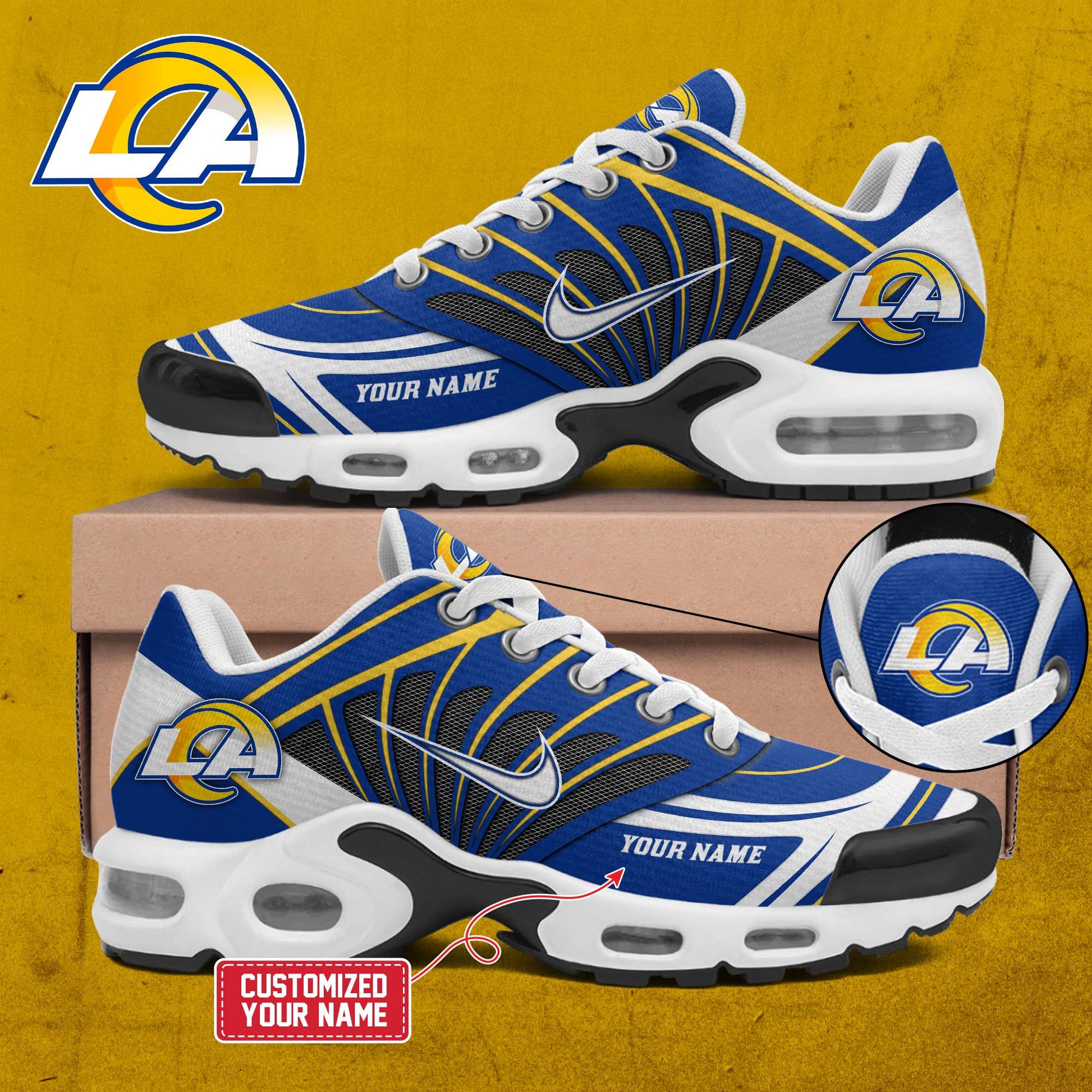 Special Edition Los Angeles Rams 2025 New Shoes