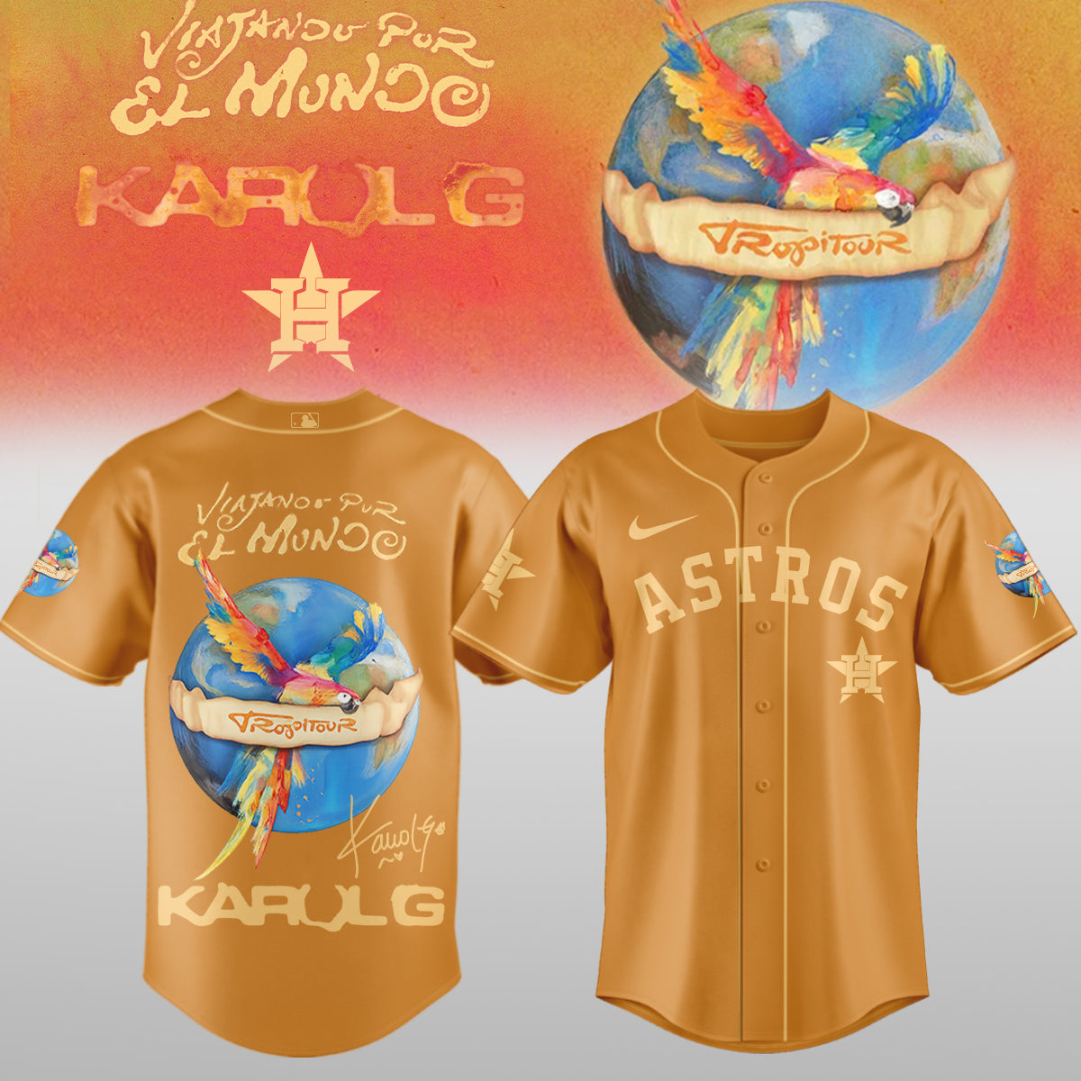 .Baseball x Karol G – Nos Vamos de Tour JERSEY(All Team)