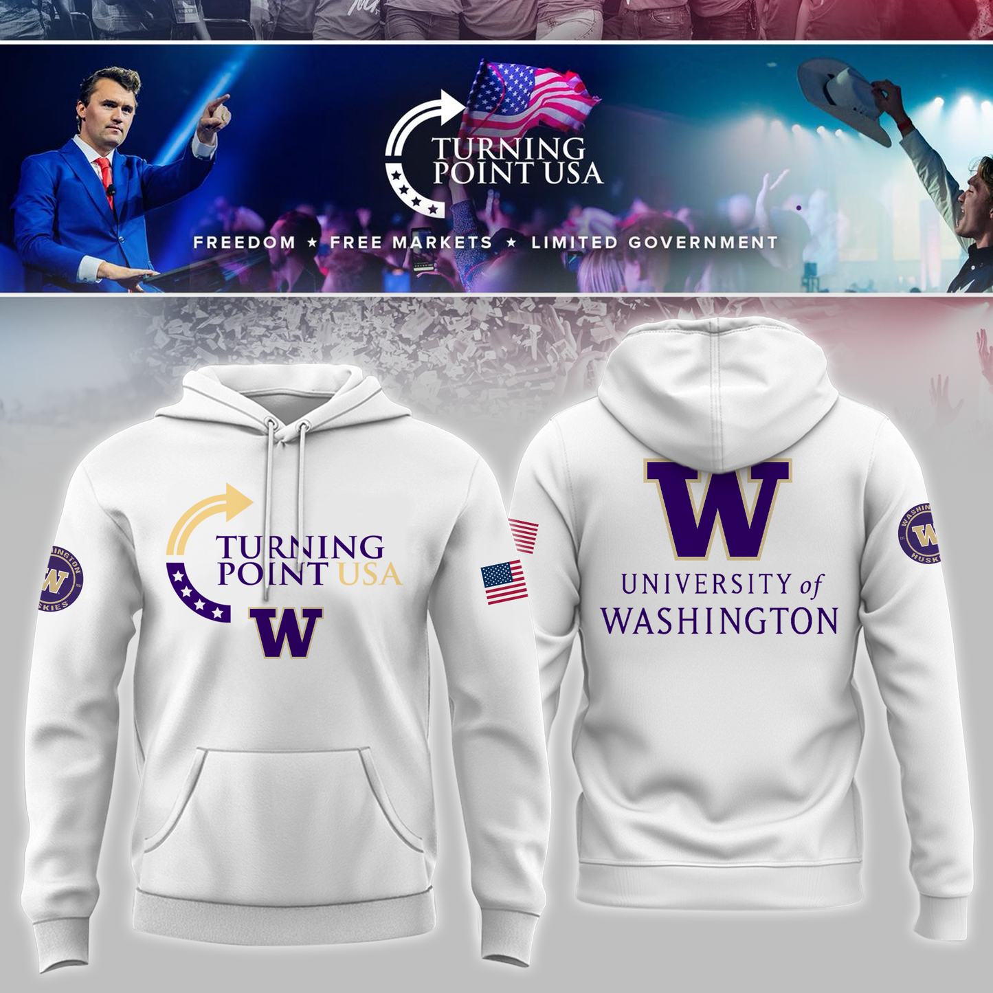 Limited Edition University of Washington Freedom Hoodie