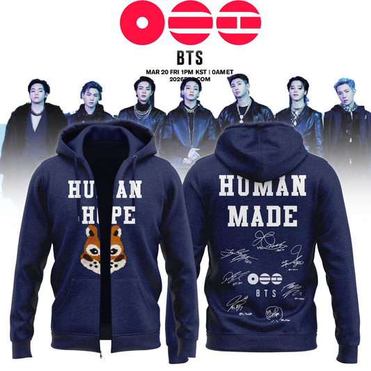...BTS The 5th Album Release Limited Edition Signature – Zip Hoodie