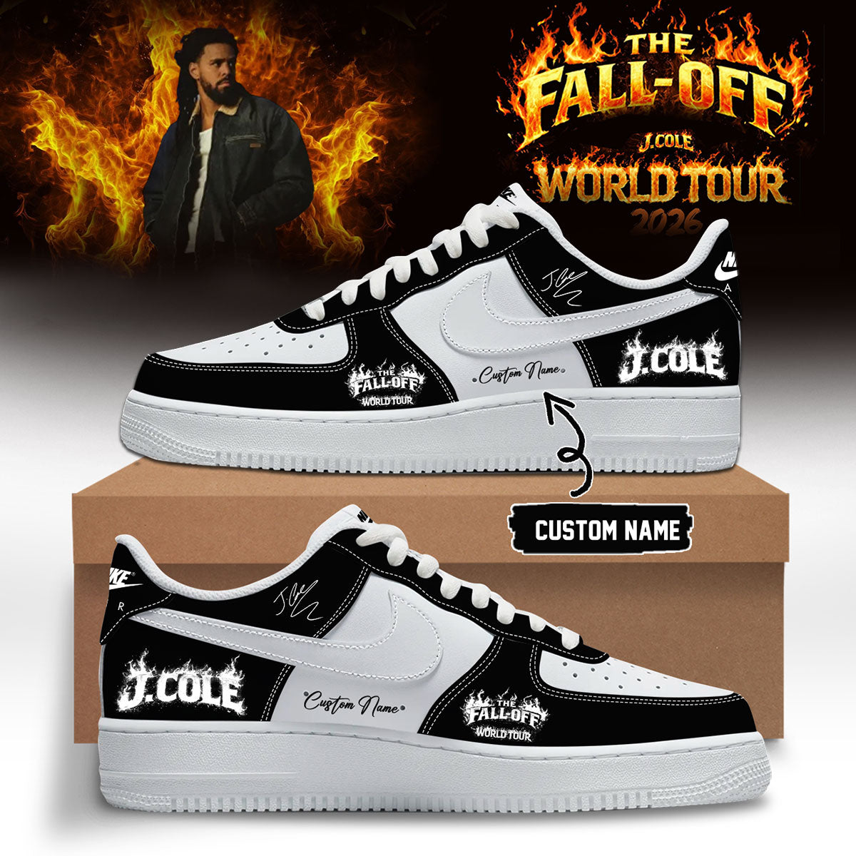 J. Cole – “The Fall-Off Tour” – Limited Edition Signature – Shoes